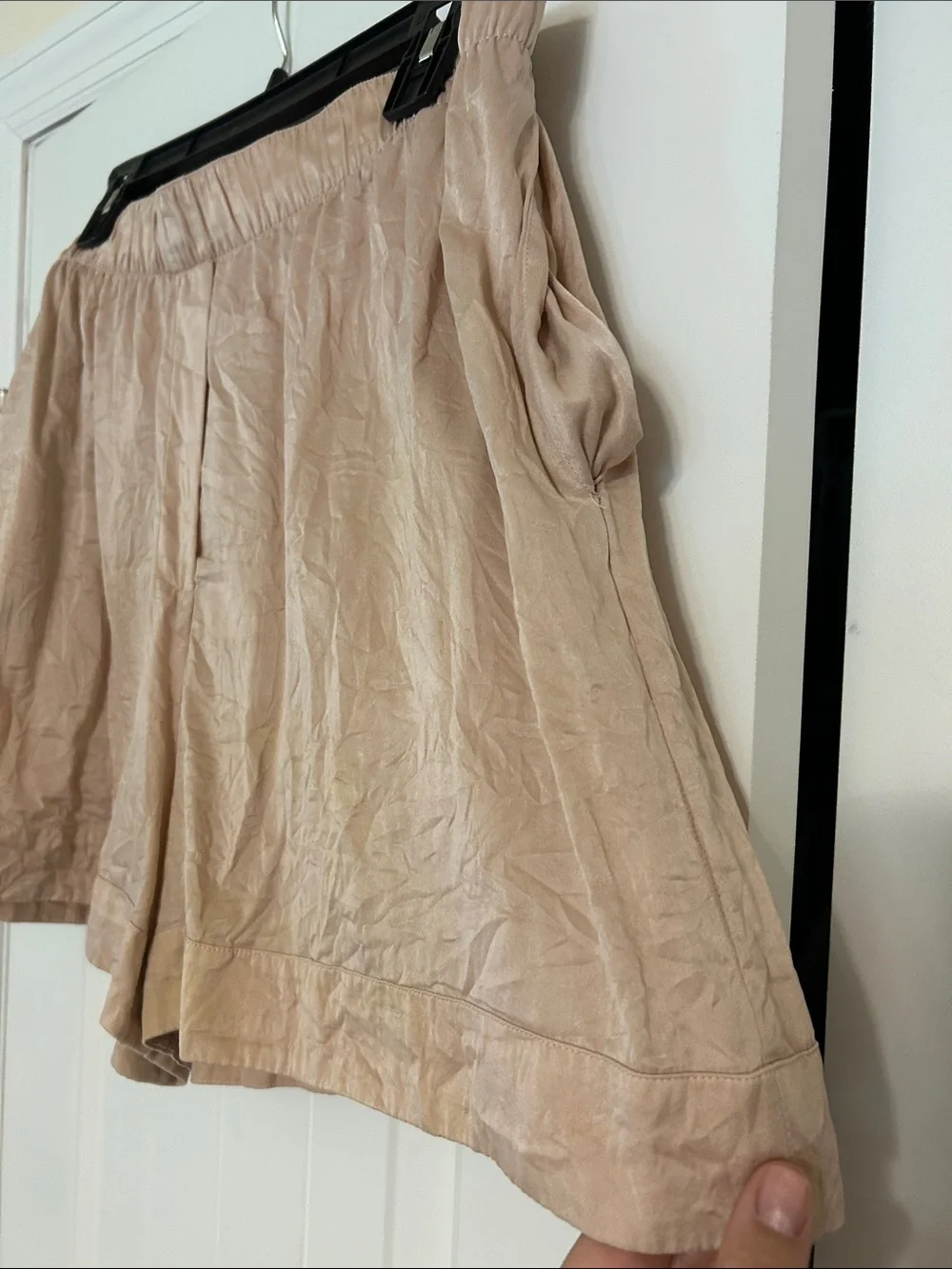 lunya Silk Relaxed Pajama Shorts in Blush